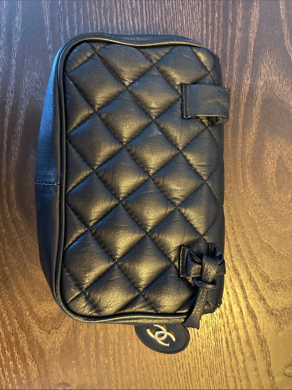 Chanel Black Quilted Leather Clutch - Picture 4 of 7